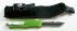 Нож автоматический Microtech Combat Troodon mini (tanto serrated, green) реплика